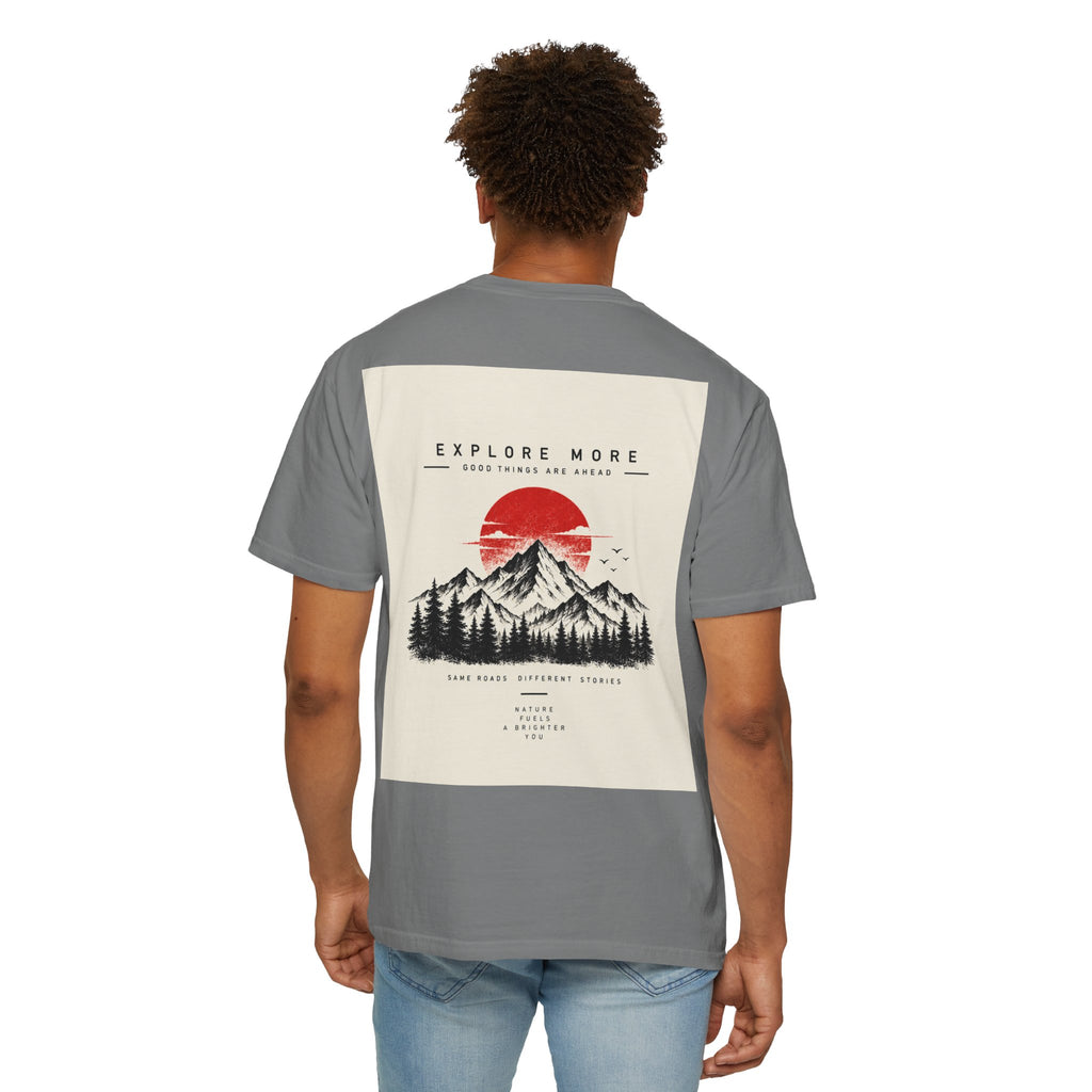 Explore More Mountain T-Shirt — 'Good Things Are Ahead' Outdoor Adventure Tee