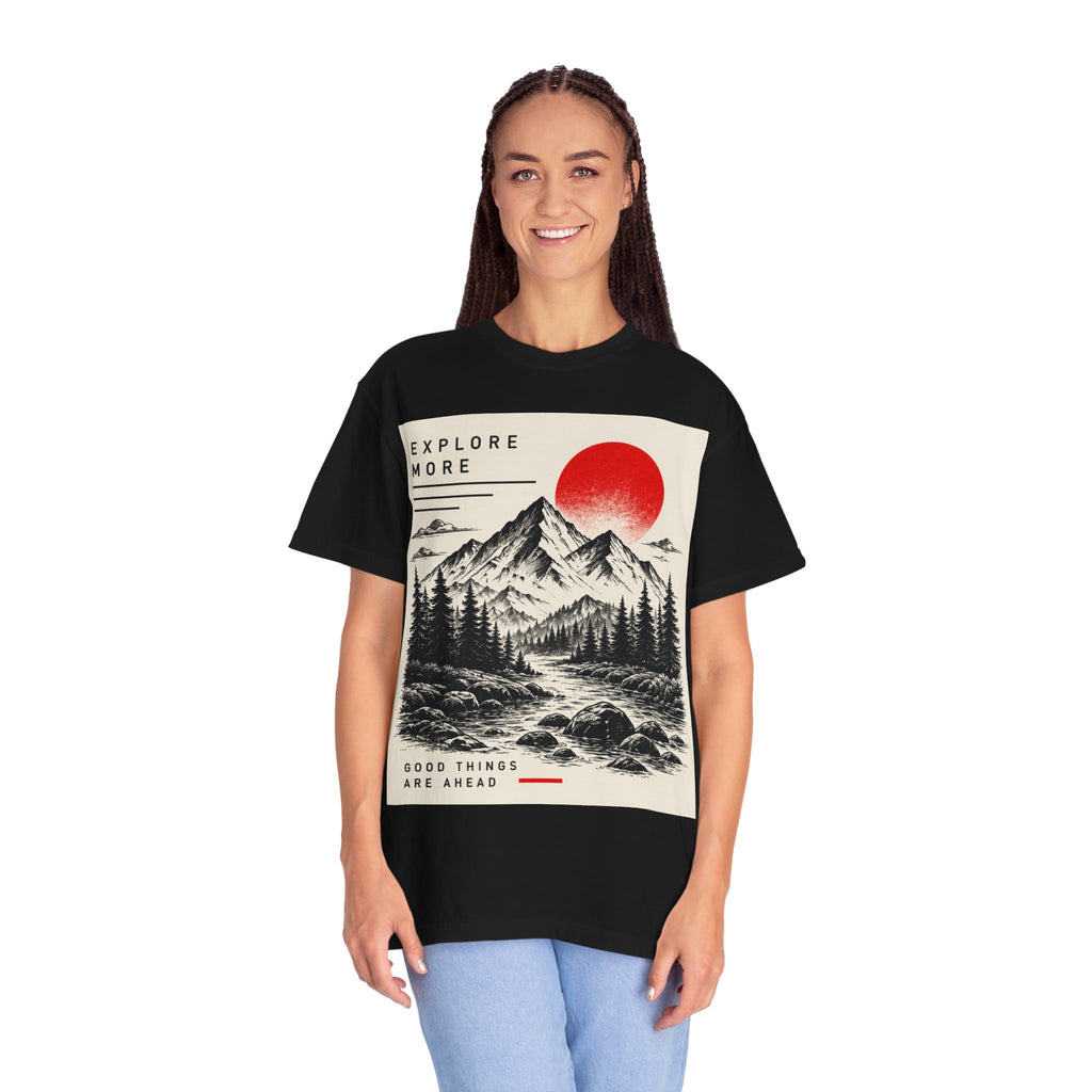 Explore More Mountain T-Shirt — 'Good Things Are Ahead' Outdoor Adventure Tee