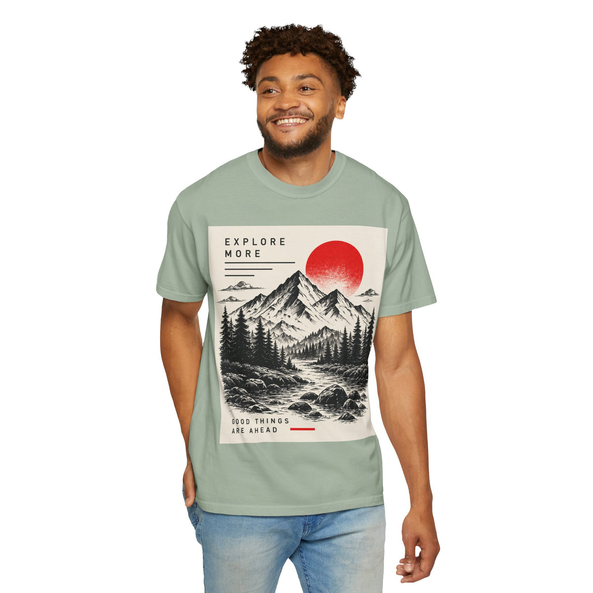 Explore More Mountain T-Shirt — 'Good Things Are Ahead' Outdoor Adventure Tee