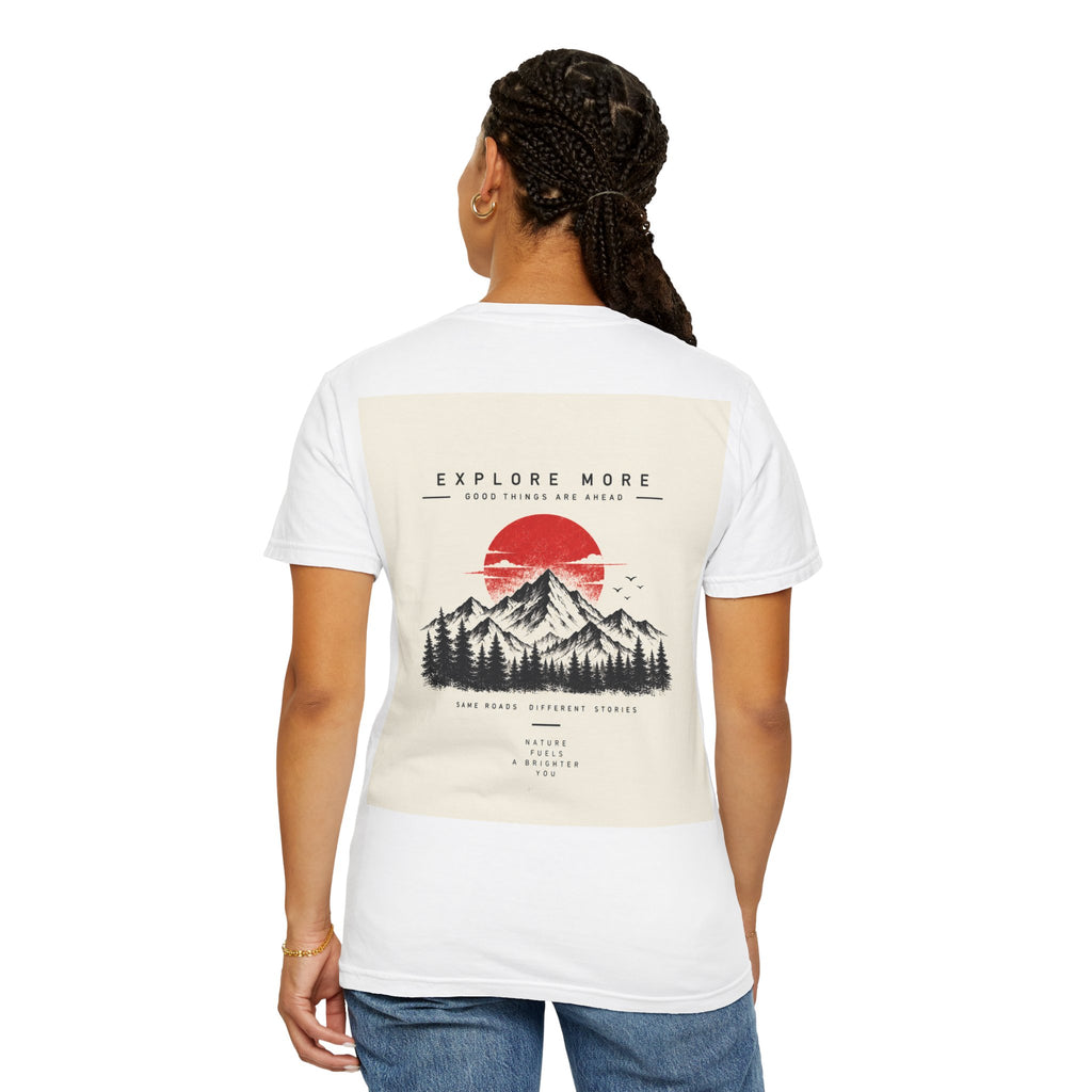 Explore More Mountain T-Shirt — 'Good Things Are Ahead' Outdoor Adventure Tee
