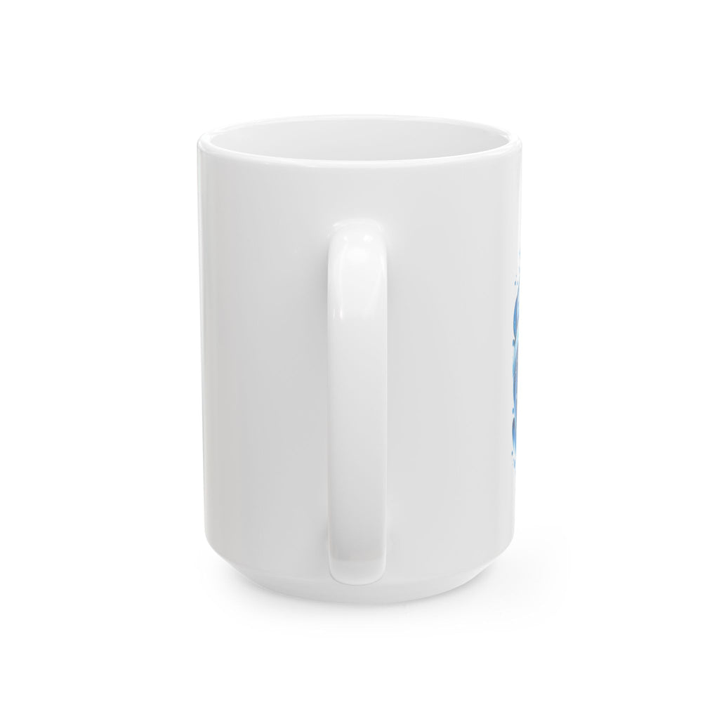 Anime Character Ceramic Mug — Water & Flame Samurai Design (11oz/15oz)