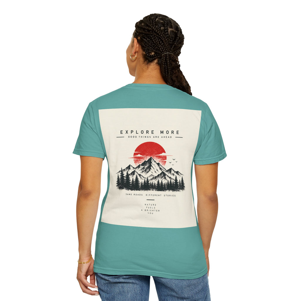 Explore More Mountain T-Shirt — 'Good Things Are Ahead' Outdoor Adventure Tee
