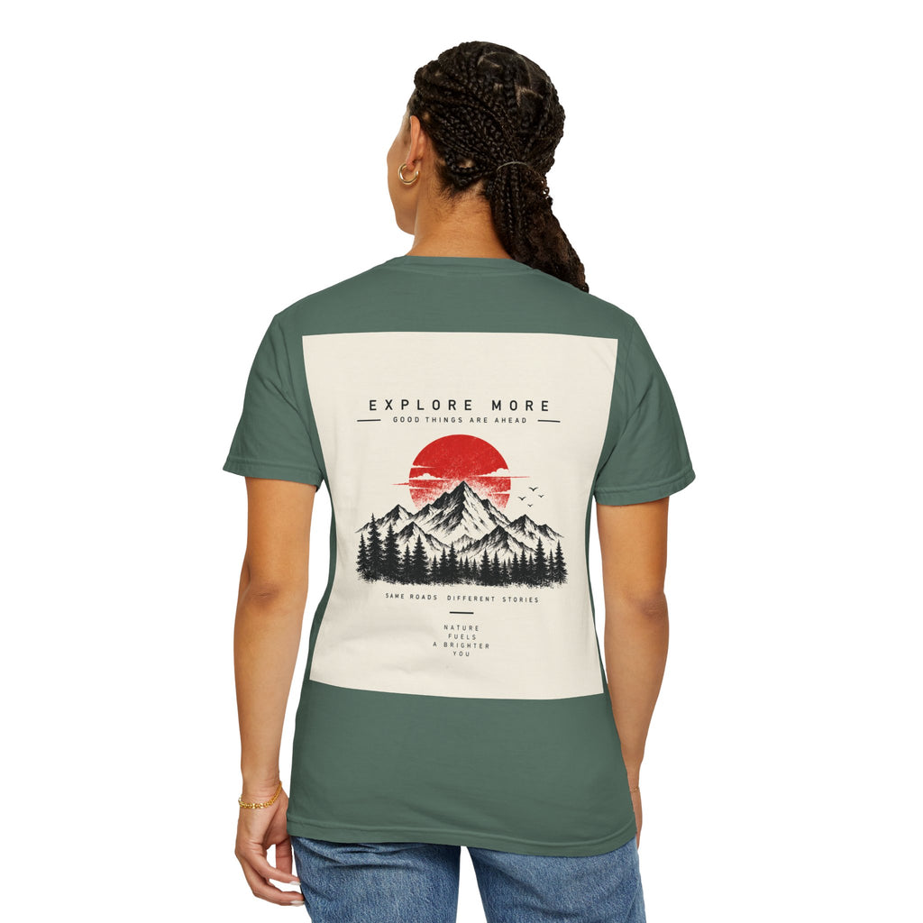 Explore More Mountain T-Shirt — 'Good Things Are Ahead' Outdoor Adventure Tee
