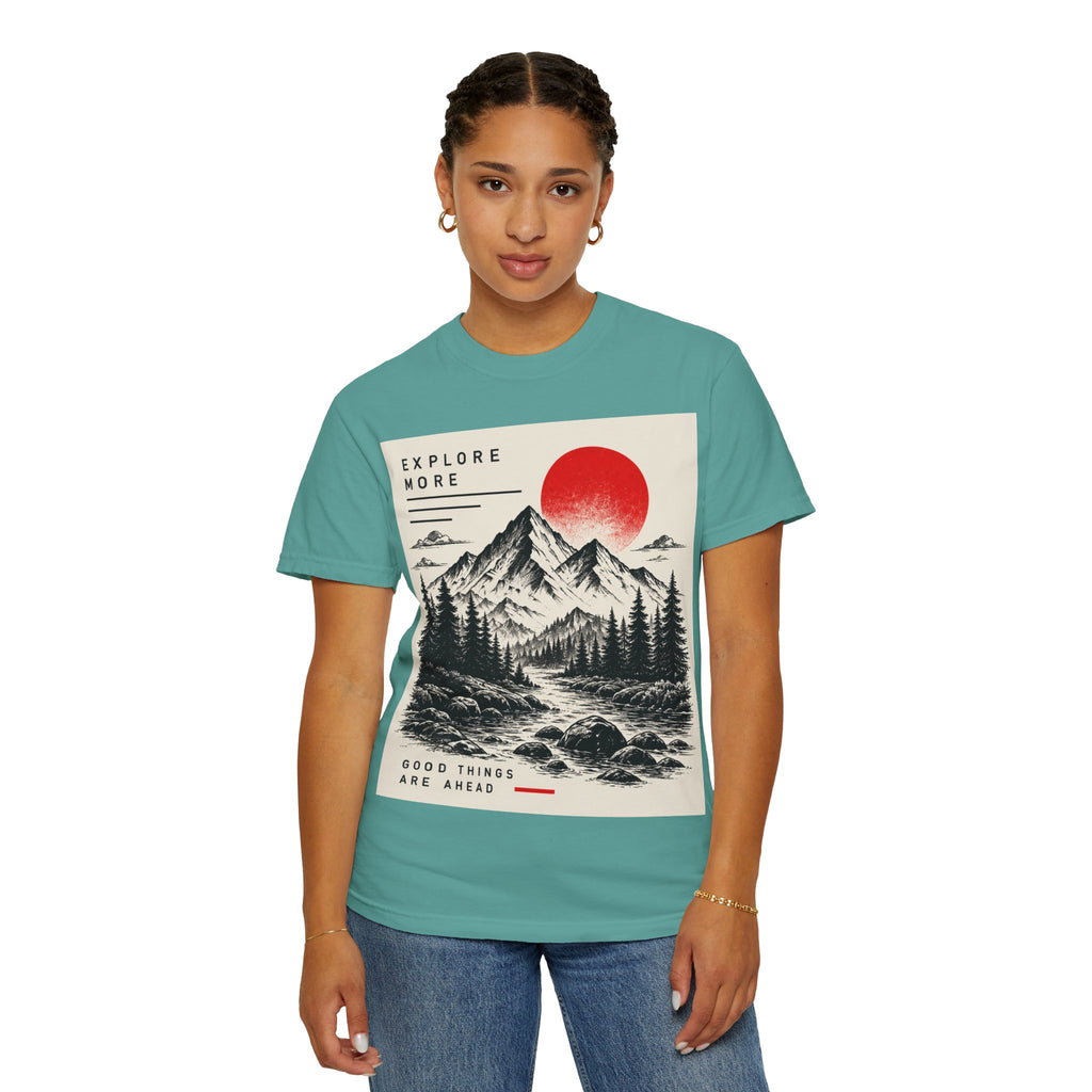 Explore More Mountain T-Shirt — 'Good Things Are Ahead' Outdoor Adventure Tee