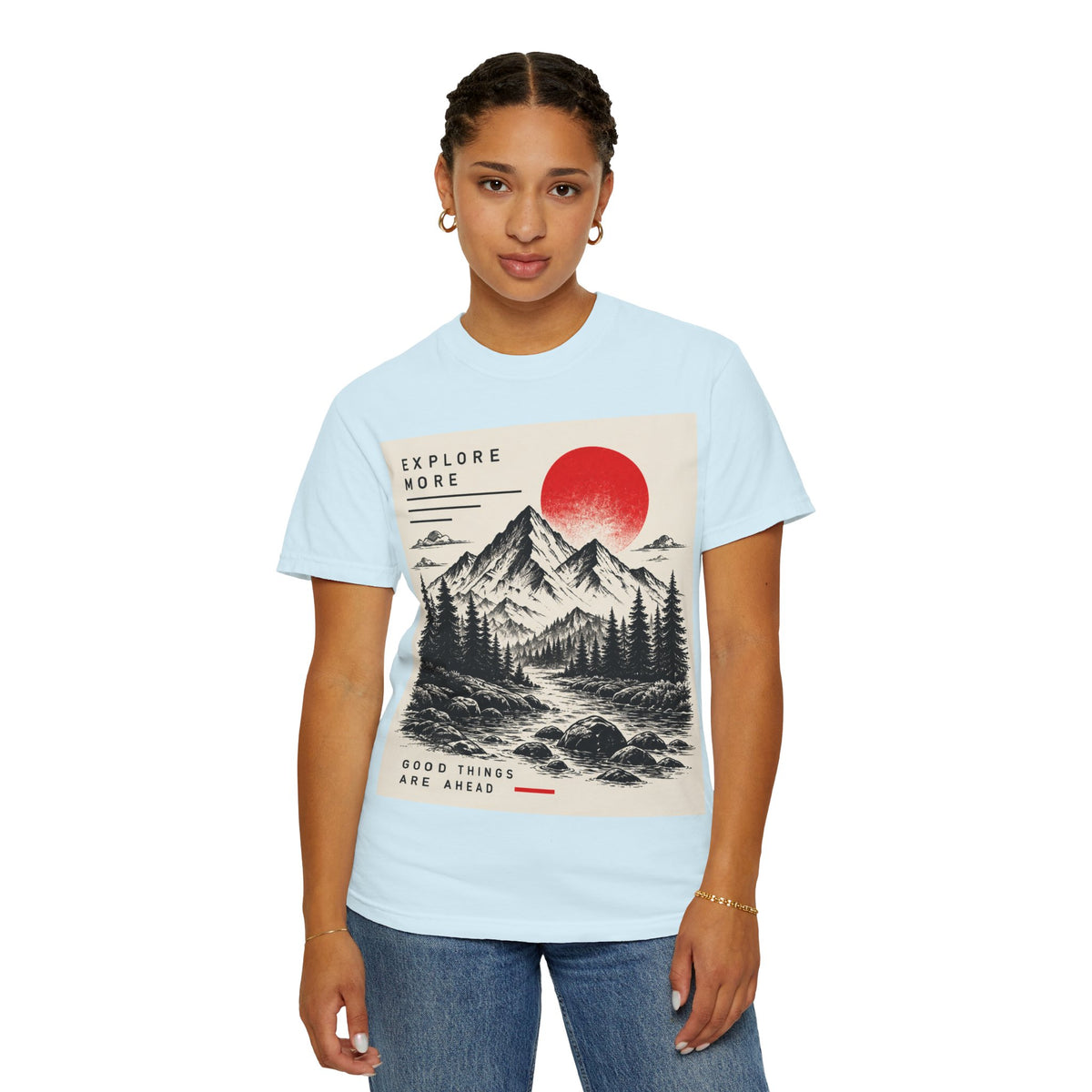 Explore More Mountain T-Shirt — 'Good Things Are Ahead' Outdoor Adventure Tee