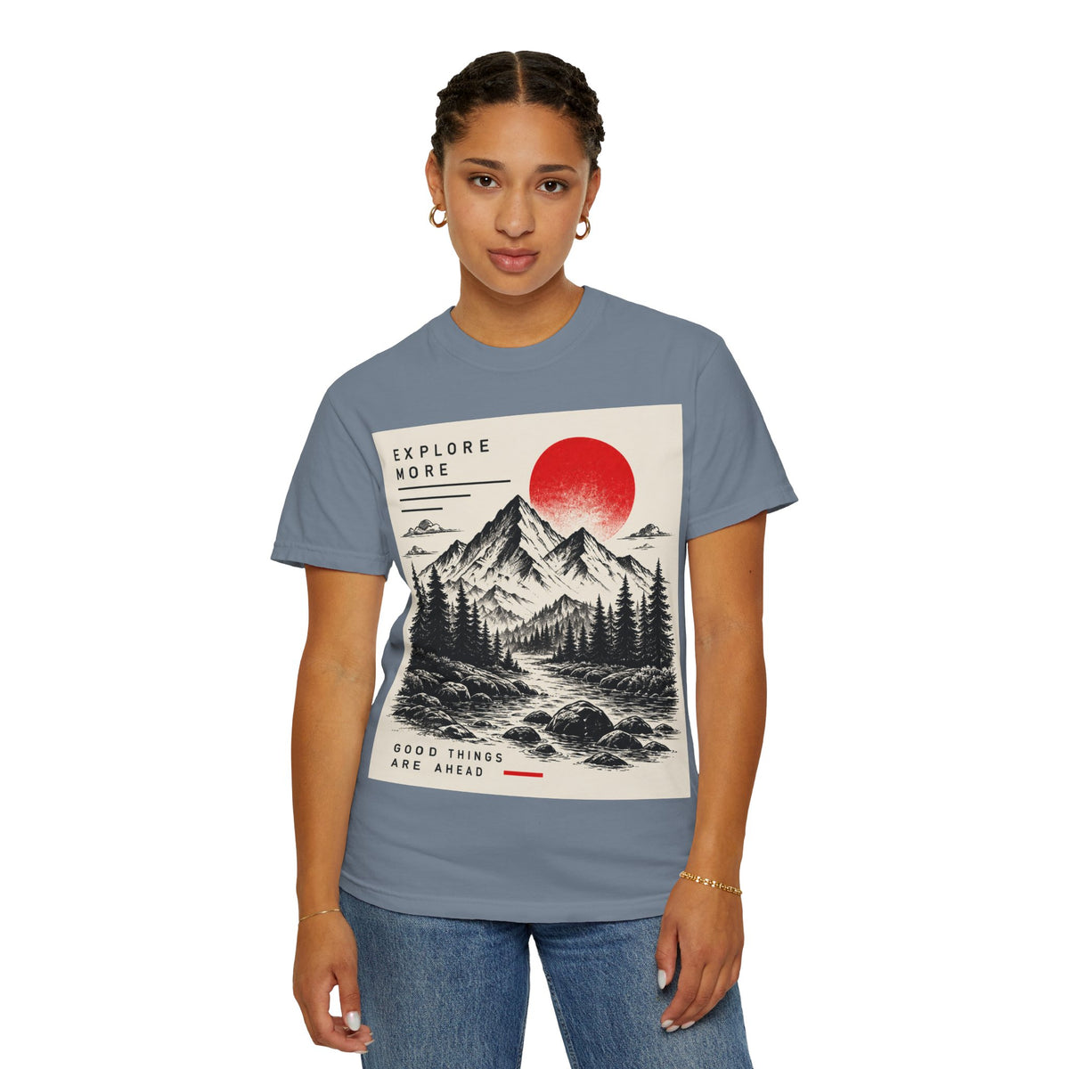 Explore More Mountain T-Shirt — 'Good Things Are Ahead' Outdoor Adventure Tee