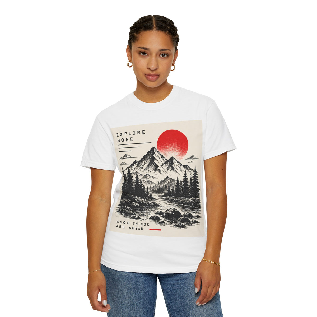 Explore More Mountain T-Shirt — 'Good Things Are Ahead' Outdoor Adventure Tee