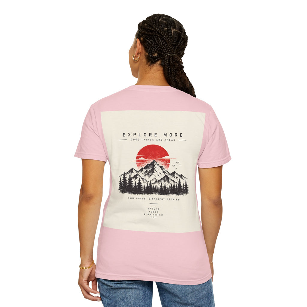 Explore More Mountain T-Shirt — 'Good Things Are Ahead' Outdoor Adventure Tee