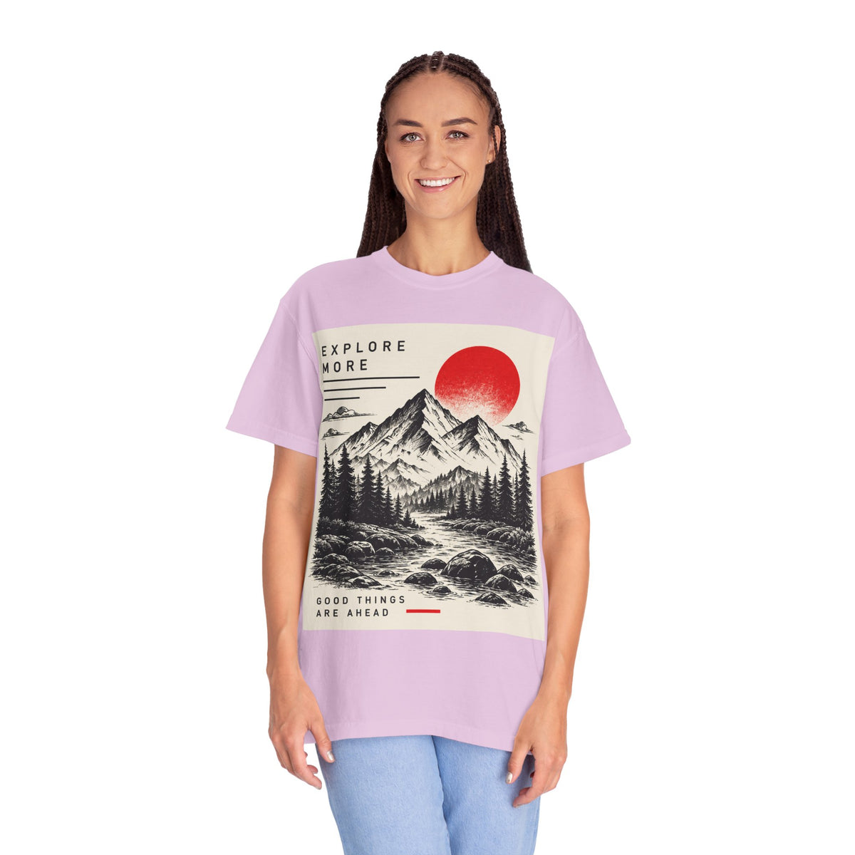 Explore More Mountain T-Shirt — 'Good Things Are Ahead' Outdoor Adventure Tee