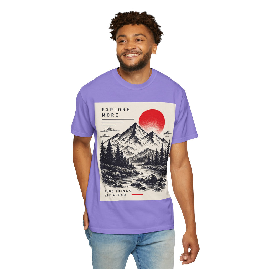 Explore More Mountain T-Shirt — 'Good Things Are Ahead' Outdoor Adventure Tee