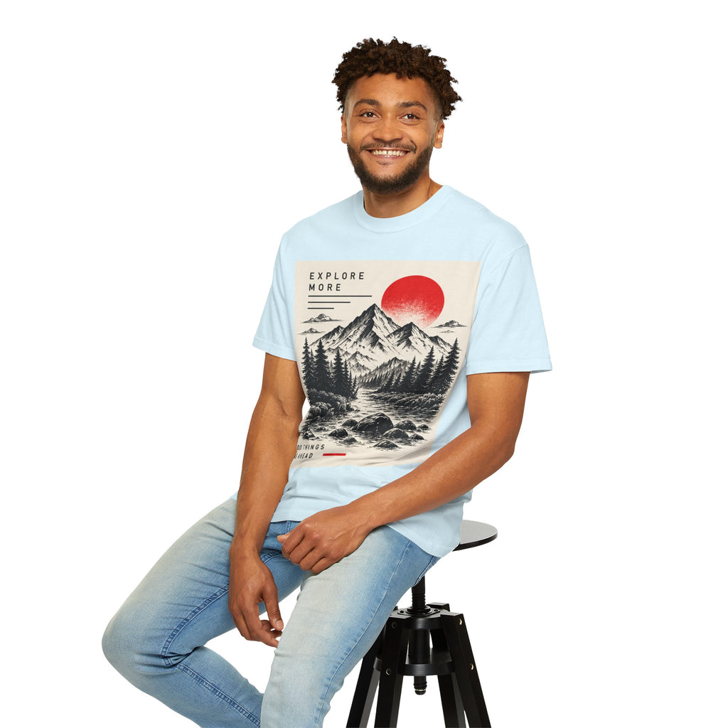 Explore More Mountain T-Shirt — 'Good Things Are Ahead' Outdoor Adventure Tee