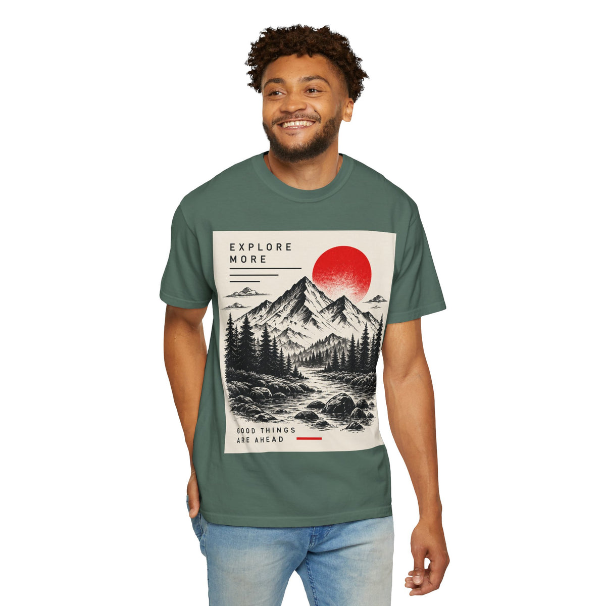 Explore More Mountain T-Shirt — 'Good Things Are Ahead' Outdoor Adventure Tee