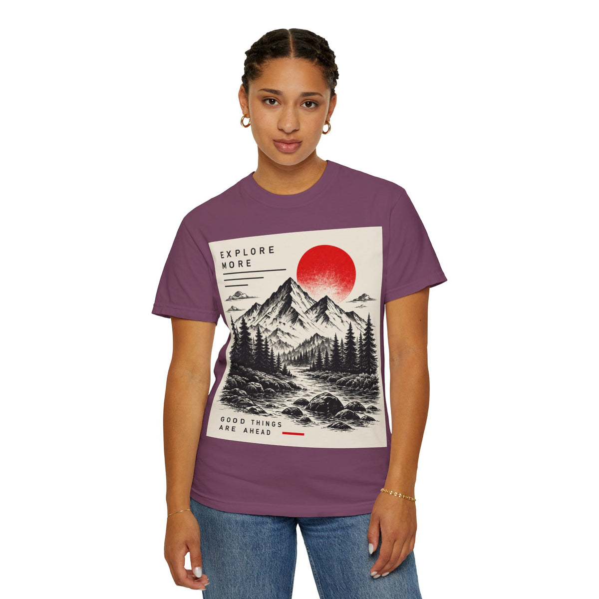 Explore More Mountain T-Shirt — 'Good Things Are Ahead' Outdoor Adventure Tee