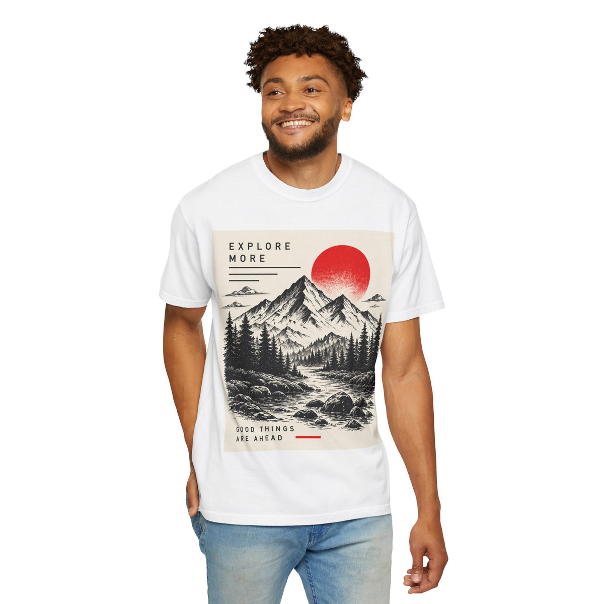 Explore More Mountain T-Shirt — 'Good Things Are Ahead' Outdoor Adventure Tee