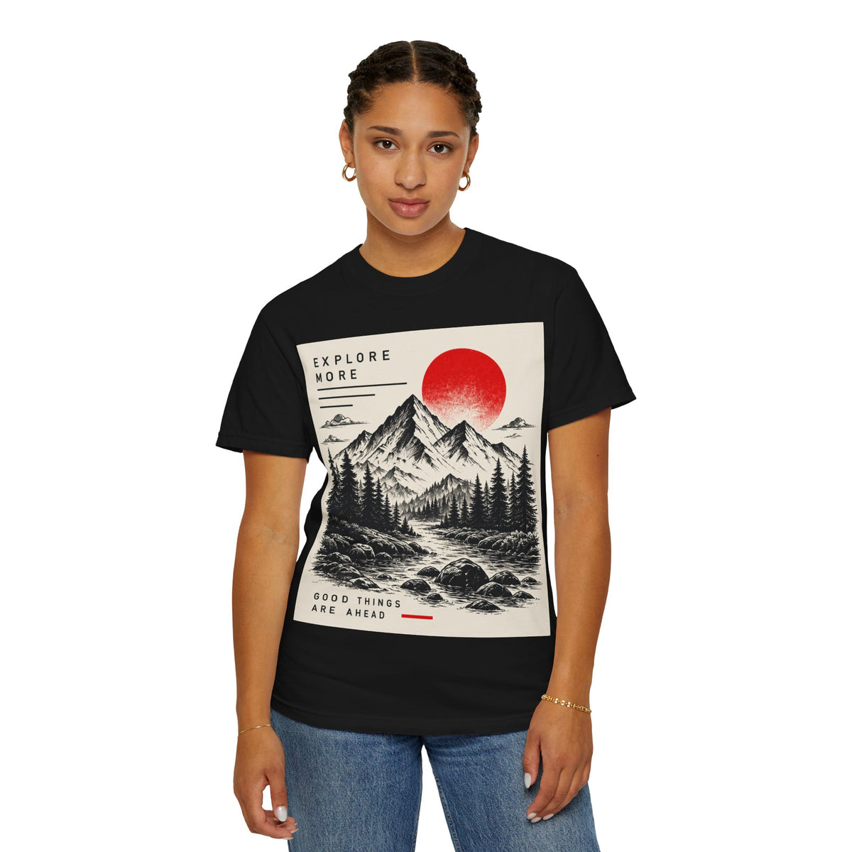 Explore More Mountain T-Shirt — 'Good Things Are Ahead' Outdoor Adventure Tee
