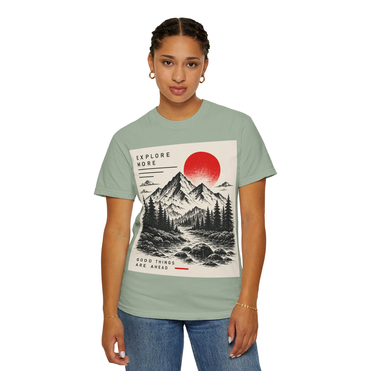 Explore More Mountain T-Shirt — 'Good Things Are Ahead' Outdoor Adventure Tee