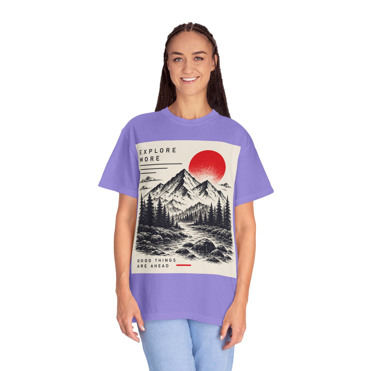 Explore More Mountain T-Shirt — 'Good Things Are Ahead' Outdoor Adventure Tee