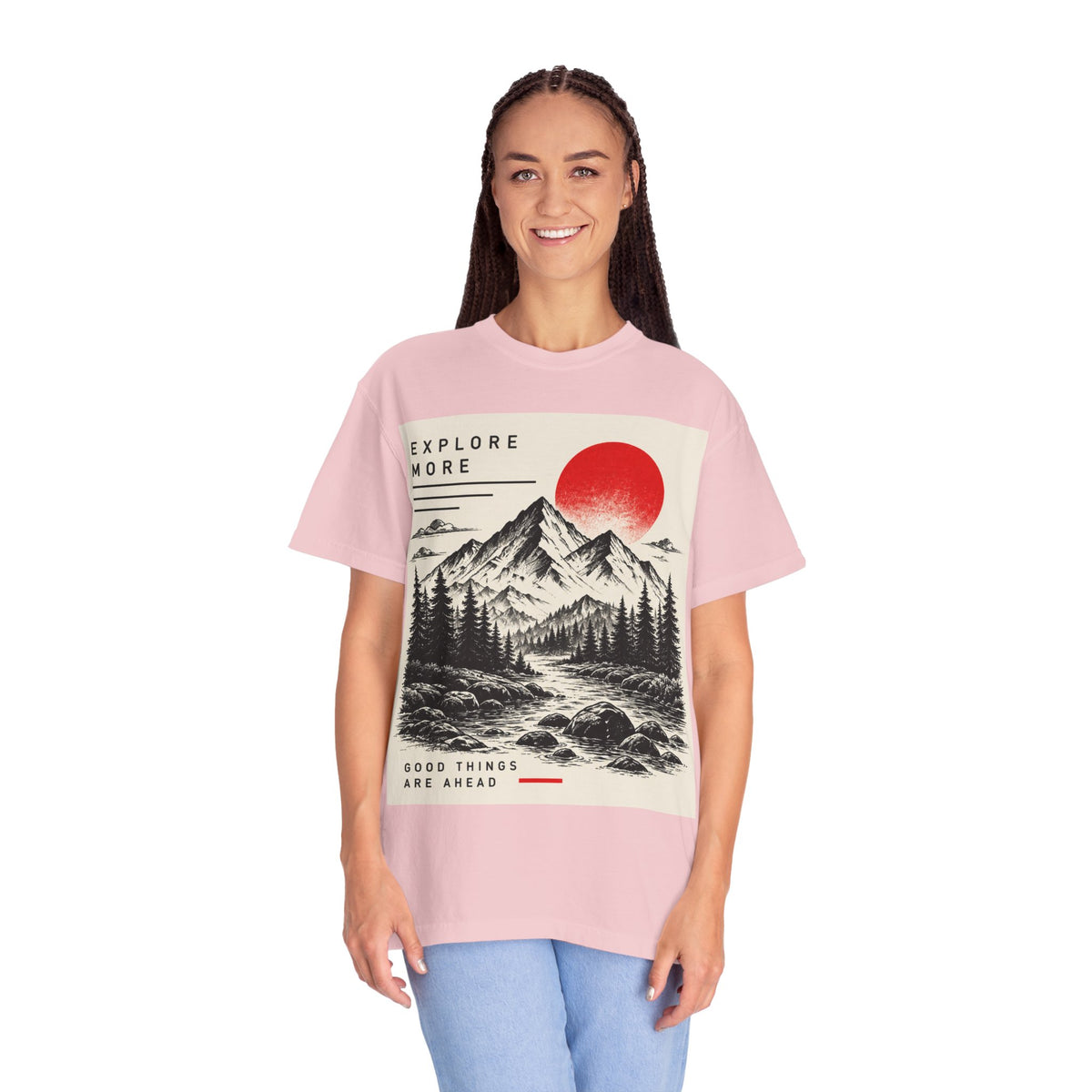 Explore More Mountain T-Shirt — 'Good Things Are Ahead' Outdoor Adventure Tee