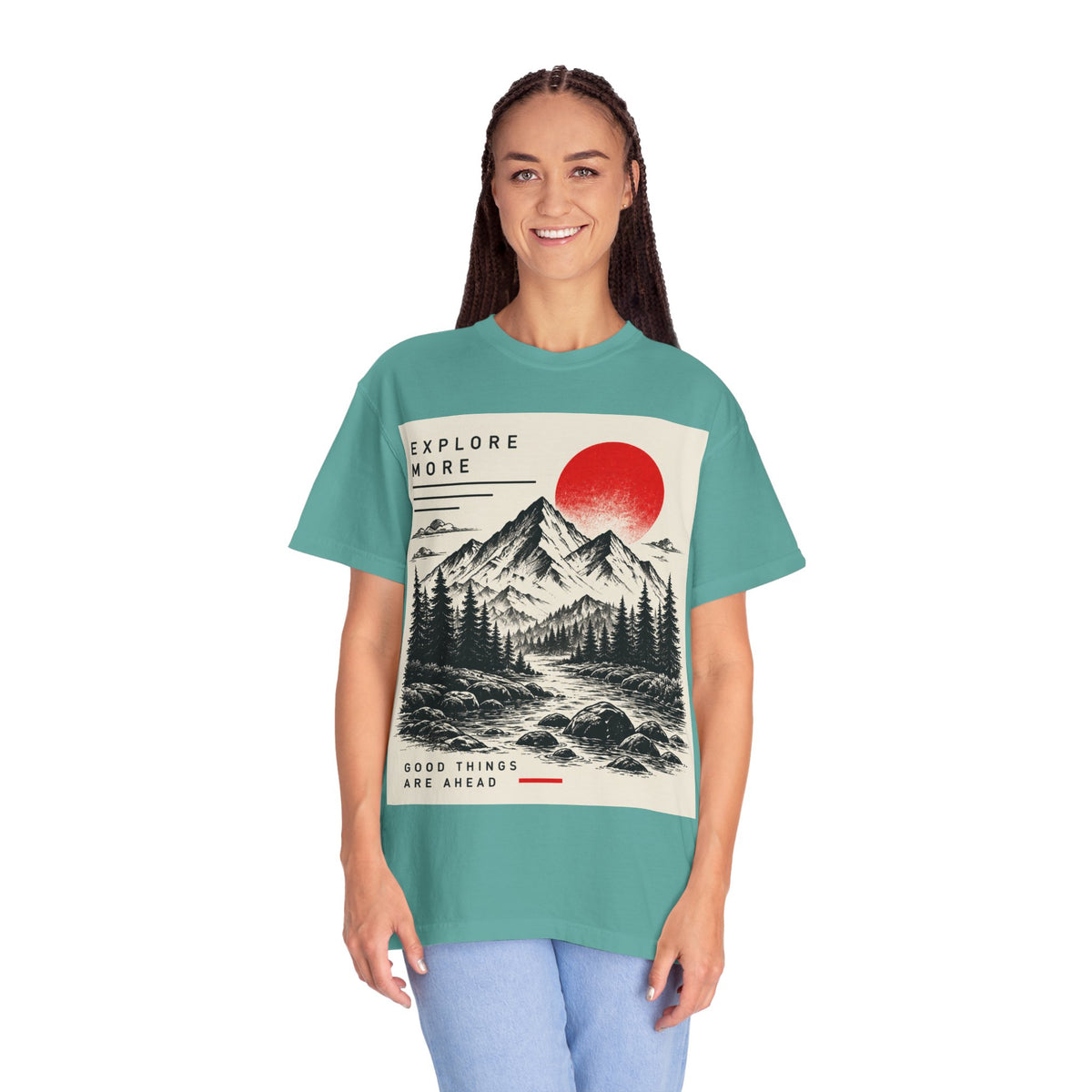 Explore More Mountain T-Shirt — 'Good Things Are Ahead' Outdoor Adventure Tee