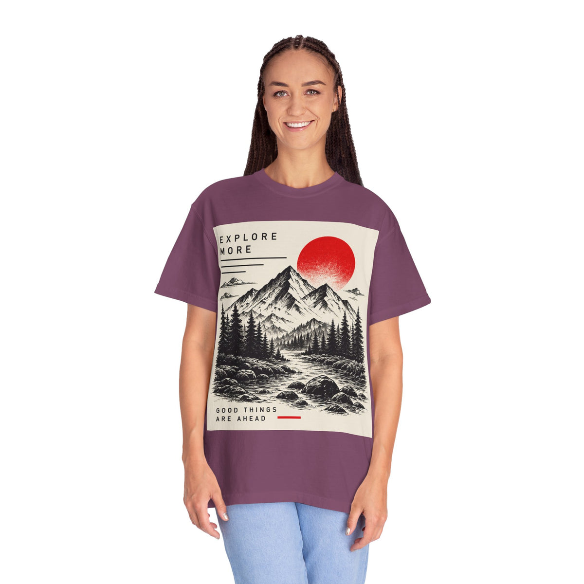 Explore More Mountain T-Shirt — 'Good Things Are Ahead' Outdoor Adventure Tee
