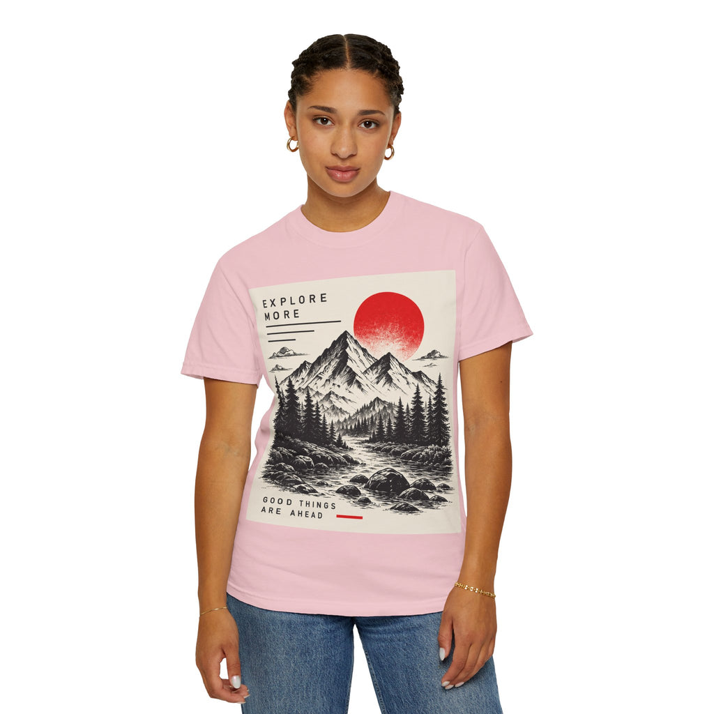 Explore More Mountain T-Shirt — 'Good Things Are Ahead' Outdoor Adventure Tee