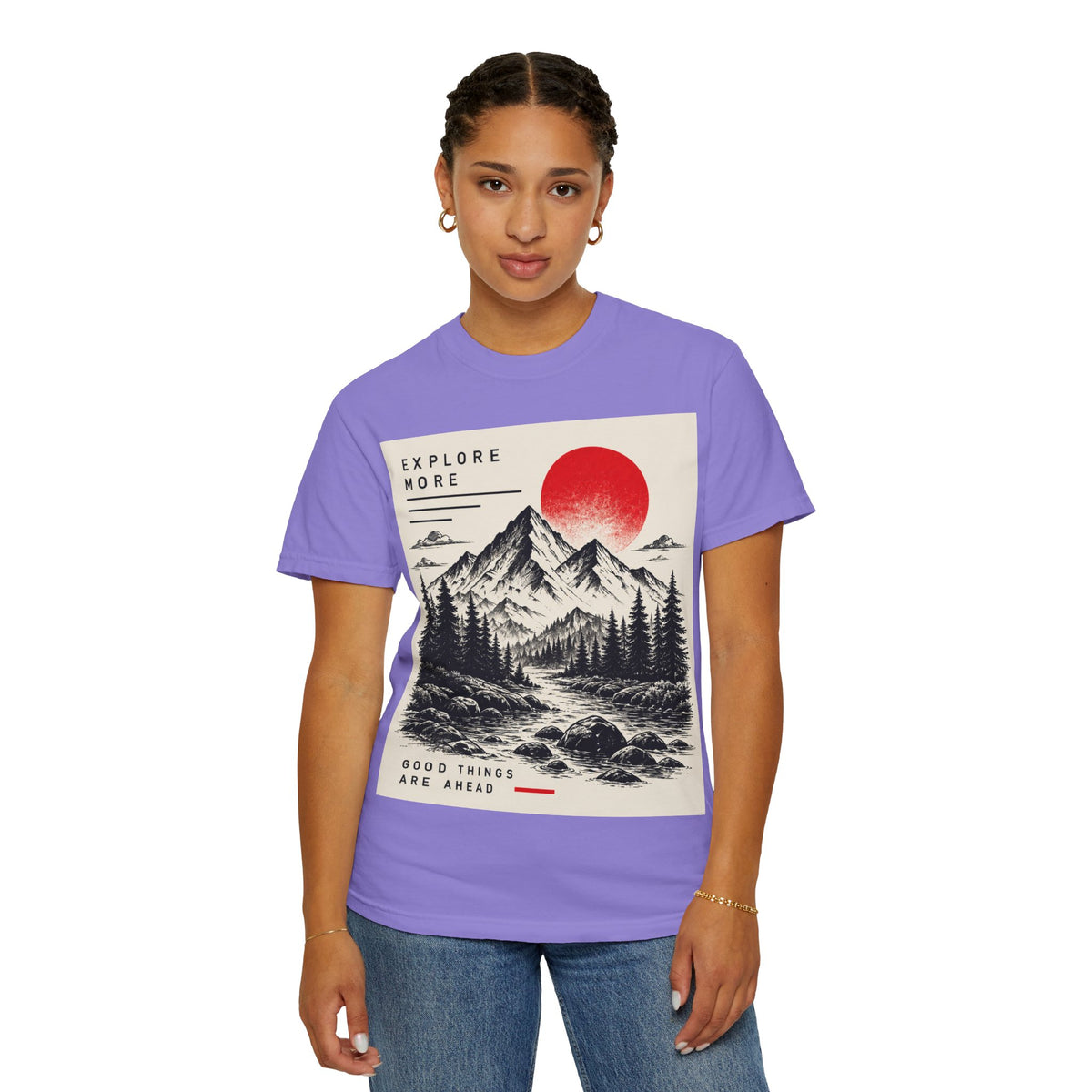 Explore More Mountain T-Shirt — 'Good Things Are Ahead' Outdoor Adventure Tee