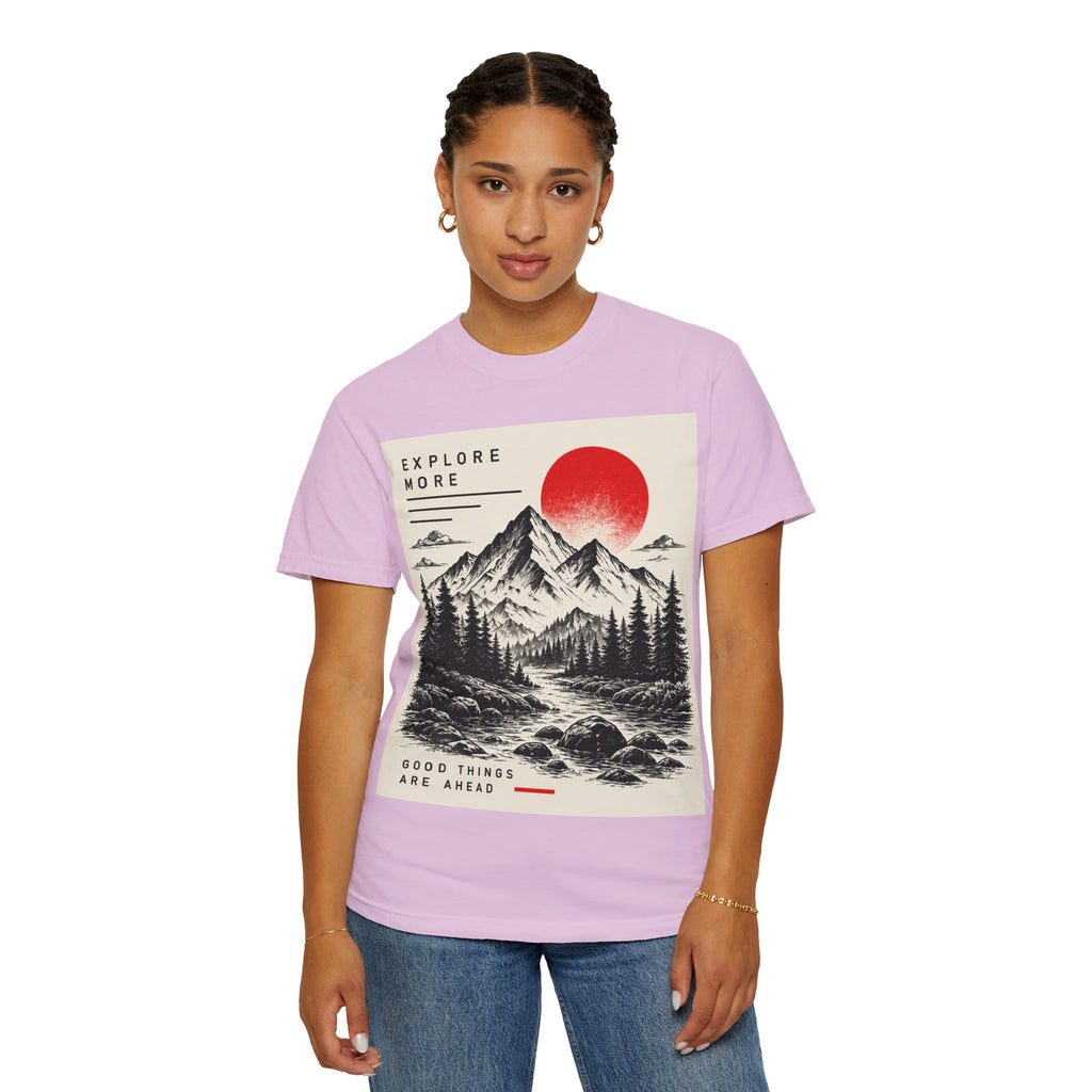 Explore More Mountain T-Shirt — 'Good Things Are Ahead' Outdoor Adventure Tee