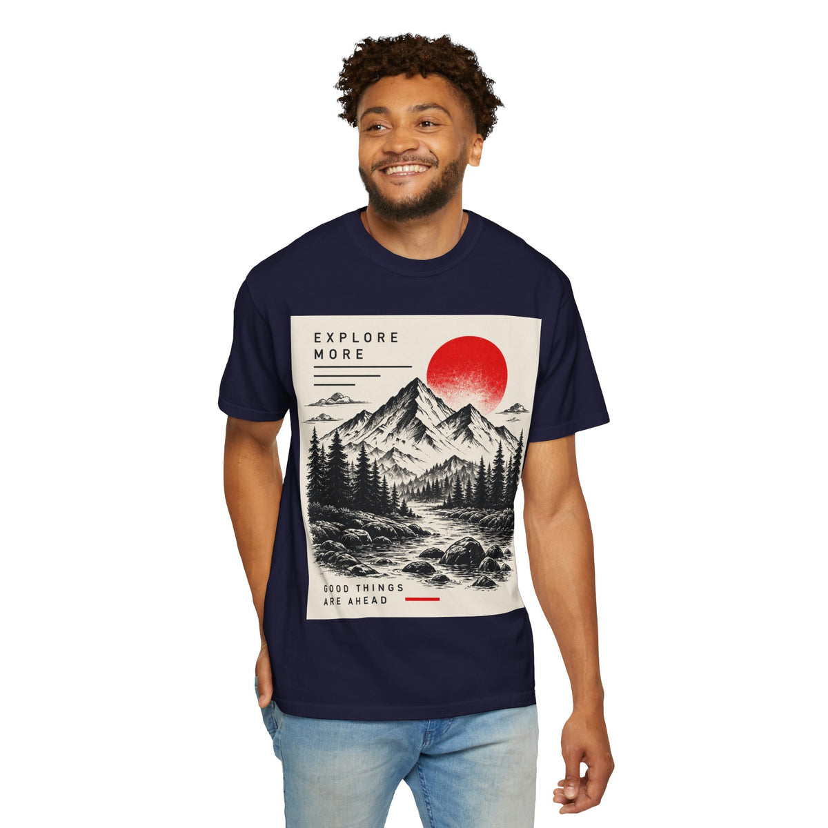 Explore More Mountain T-Shirt — 'Good Things Are Ahead' Outdoor Adventure Tee