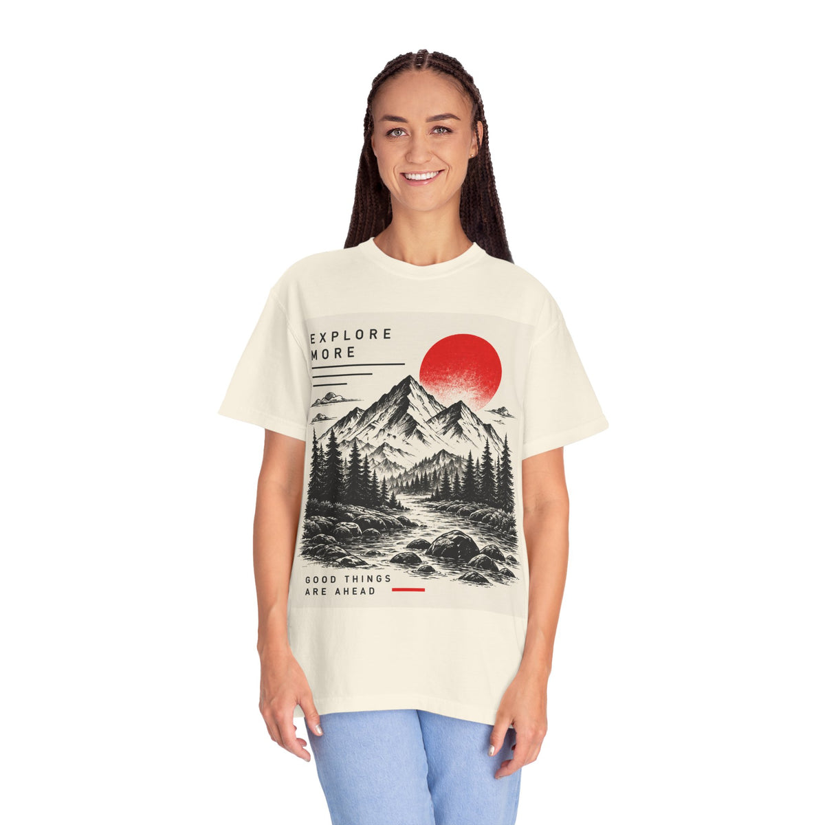 Explore More Mountain T-Shirt — 'Good Things Are Ahead' Outdoor Adventure Tee