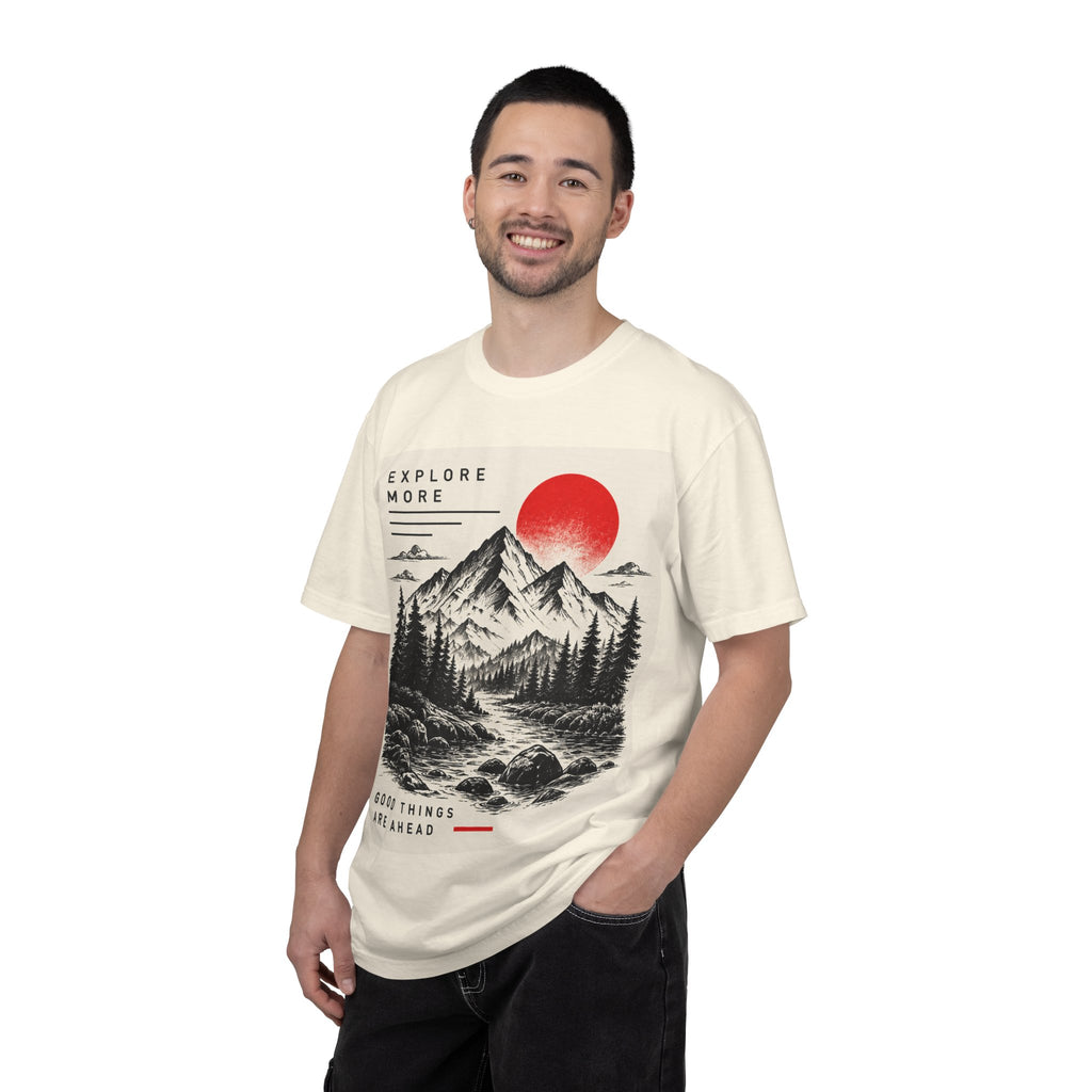 Explore More Mountain T-Shirt — 'Good Things Are Ahead' Outdoor Adventure Tee