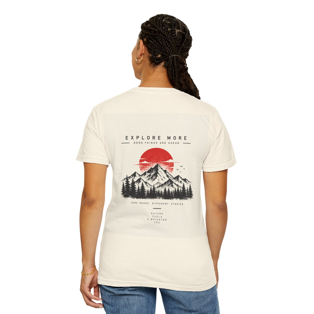 Explore More Mountain T-Shirt — 'Good Things Are Ahead' Outdoor Adventure Tee