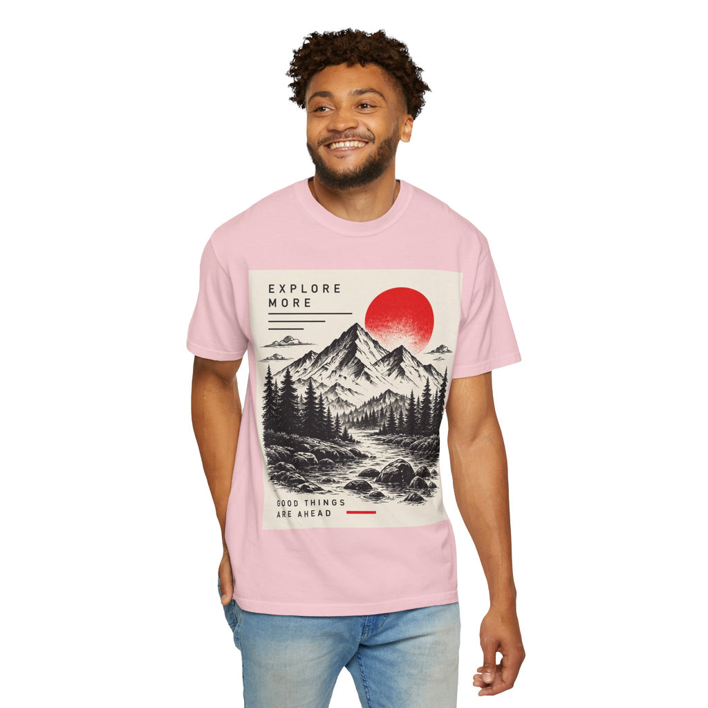 Explore More Mountain T-Shirt — 'Good Things Are Ahead' Outdoor Adventure Tee
