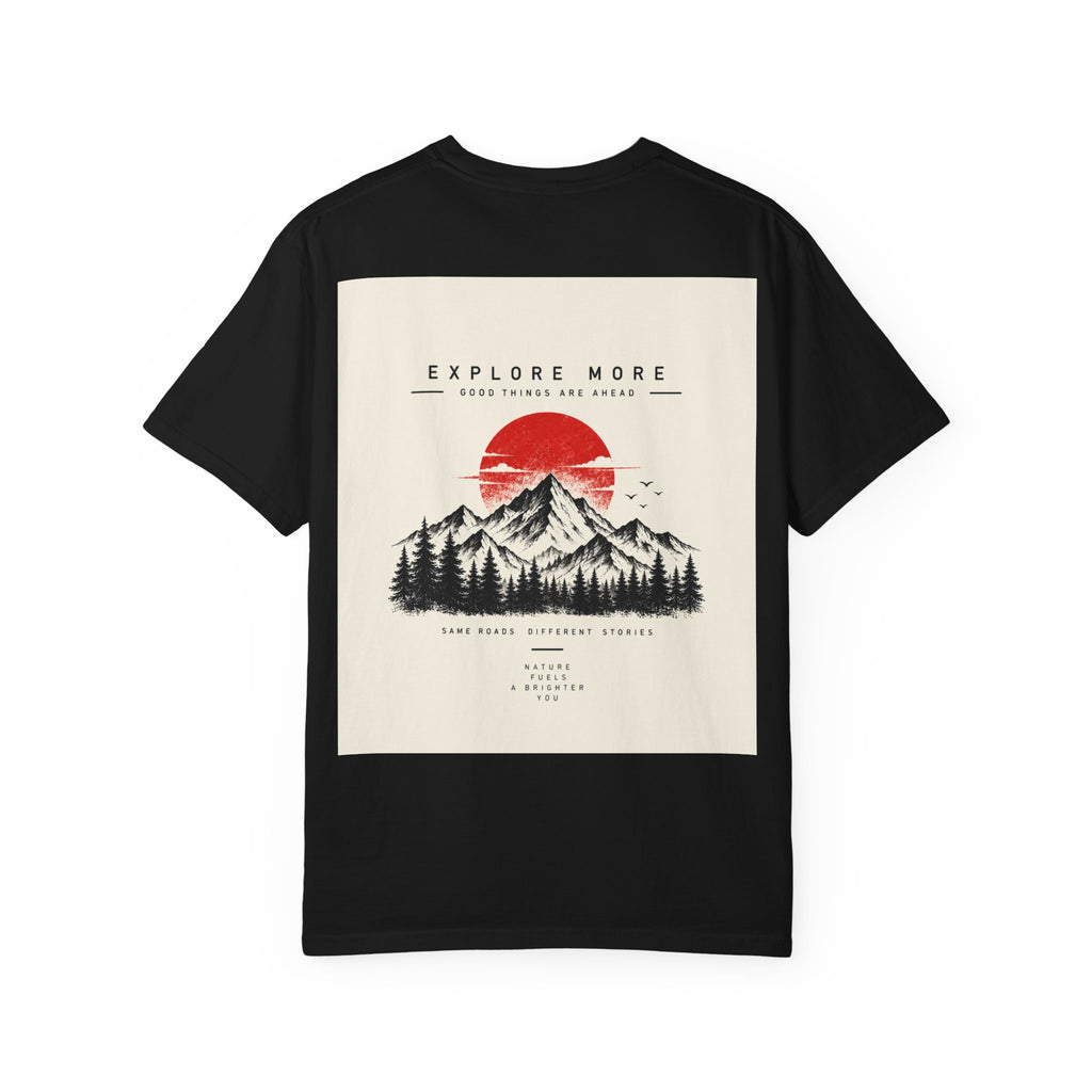 Explore More Mountain T-Shirt — 'Good Things Are Ahead' Outdoor Adventure Tee