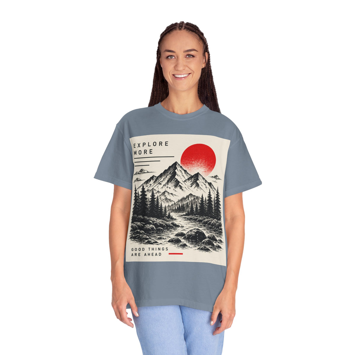 Explore More Mountain T-Shirt — 'Good Things Are Ahead' Outdoor Adventure Tee
