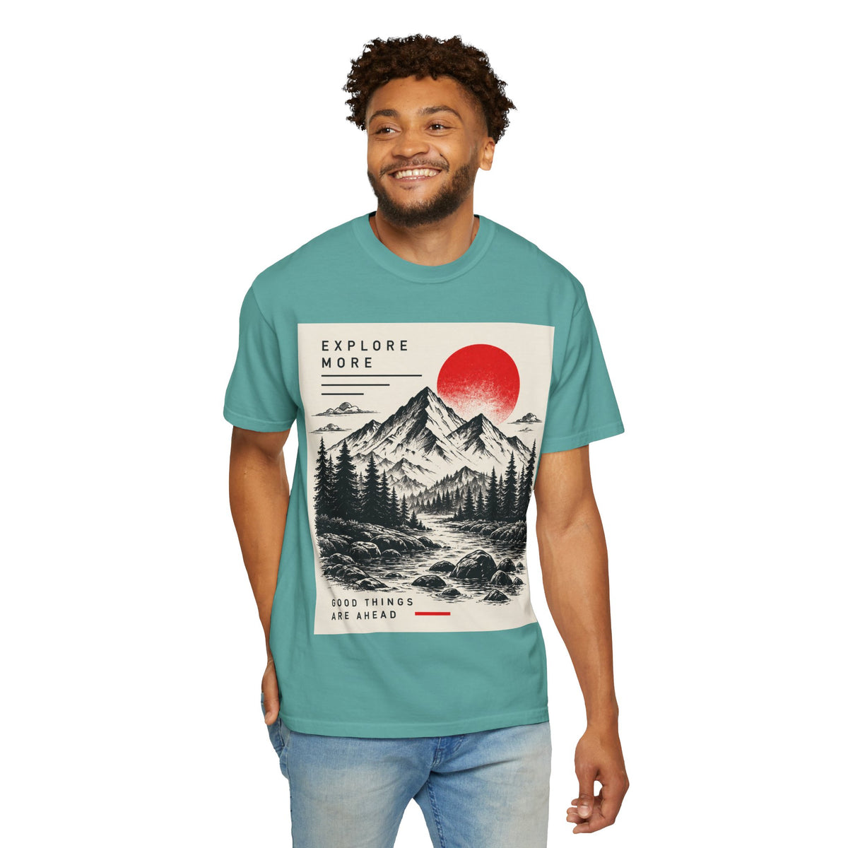 Explore More Mountain T-Shirt — 'Good Things Are Ahead' Outdoor Adventure Tee